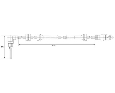 Sensor, wheel speed DF11 Bosch, Image 5