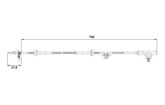 Sensor, wheel speed DF11 Bosch, Image 5