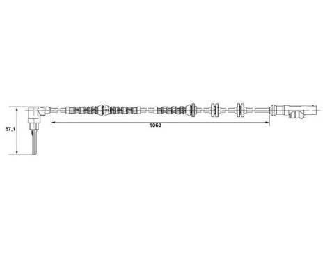 Sensor, wheel speed DF11 Bosch, Image 5