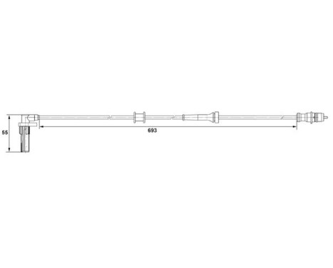 Sensor, wheel speed DF11 Bosch, Image 5