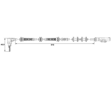 Sensor, wheel speed DF11 Bosch, Image 4