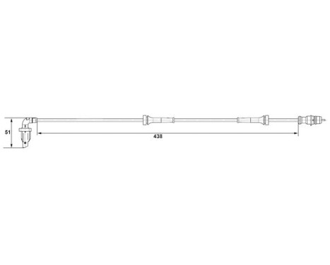 Sensor, wheel speed DF11 Bosch