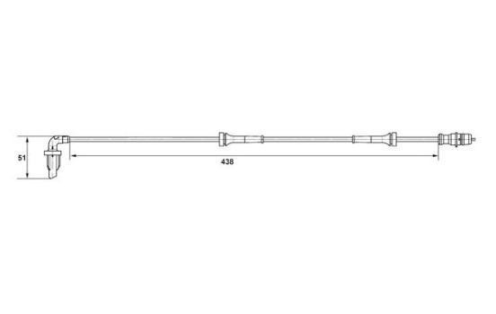 Sensor, wheel speed DF11 Bosch, Image 2