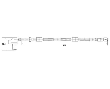 Sensor, wheel speed DF6 Bosch, Image 5