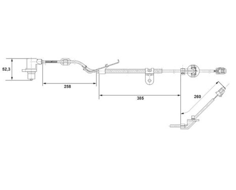 Sensor, wheel speed DF6 Bosch, Image 5