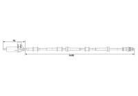 Sensor, wheel speed DF6 Bosch