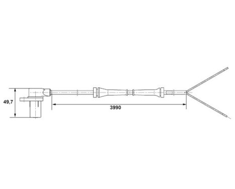 Sensor, wheel speed DF6 Bosch, Image 5