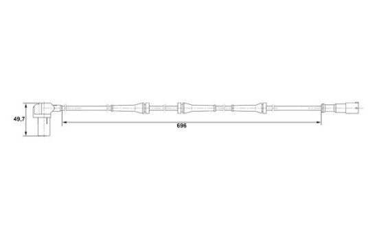 Sensor, wheel speed DF6 Bosch, Image 5