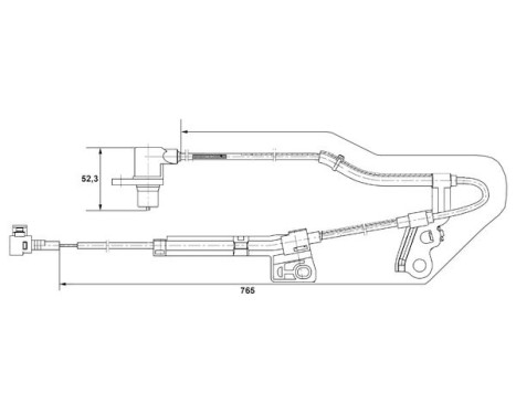 Sensor, wheel speed DF6 Bosch, Image 5