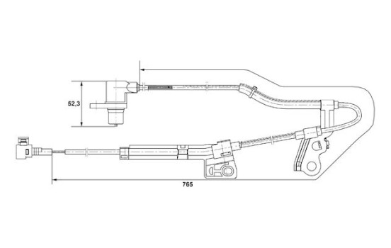 Sensor, wheel speed DF6 Bosch, Image 5