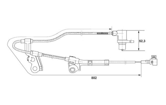 Sensor, wheel speed DF6 Bosch, Image 2