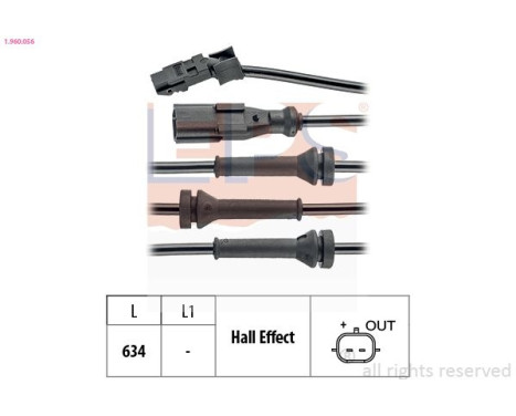 Sensor, wheel speed Made in Italy - OE Equivalent