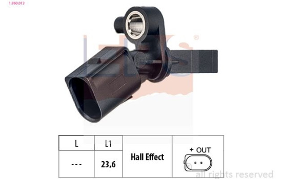 Sensor, wheel speed Made in Italy - OE Equivalent, Image 2