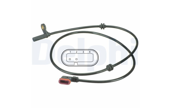 Sensor, wheel speed SS20498 Delphi, Image 2