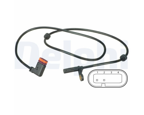 Sensor, wheel speed SS20499 Delphi, Image 2