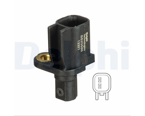 Sensor, wheel speed SS20586 Delphi, Image 2