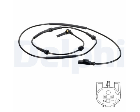 Sensor, wheel speed SS20635 Delphi, Image 2