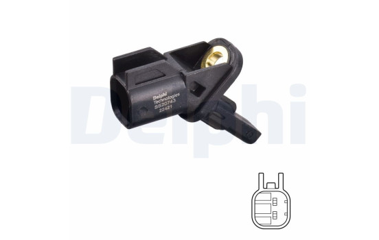 Sensor, wheel speed SS20743 Delphi