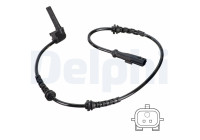 Sensor, wheel speed SS20820 Delphi