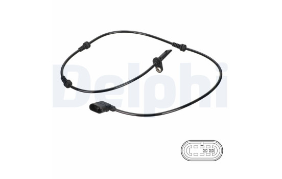 Sensor, wheel speed SS20830 Delphi