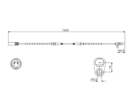 Sensor, wheel speed WS512 Bosch, Image 5