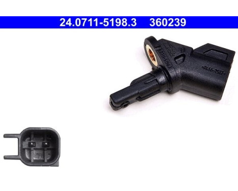 Wheel speed sensor 24.0711-5198.3 ATE