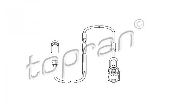 Sensor, brake pad wear