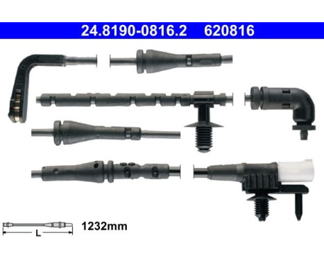 Warning contact, brake lining/pad wear 24.8190-0816.2 ATE