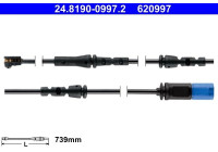 Warning contact, brake lining/pad wear 24.8190-0997.2 ATE