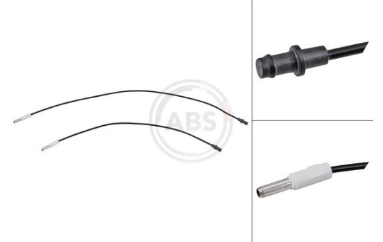 Warning contact, brake lining/pad wear 39437 ABS