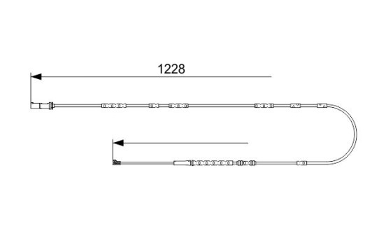 Warning contact, brake lining/pad wear AP1038 Bosch