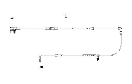 Warning contact, brake lining/pad wear AP1147 Bosch
