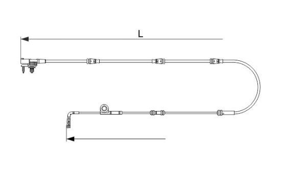 Warning contact, brake lining/pad wear AP1148 Bosch