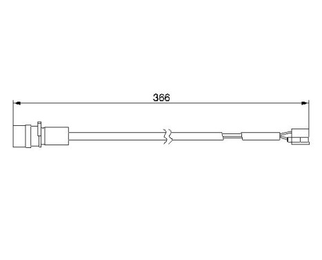 Warning contact, brake lining/pad wear AP234 Bosch