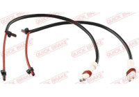 Warning contact, brake lining/pad wear