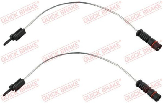 Warning contact, brake lining/pad wear