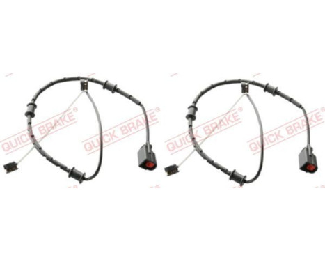 Warning contact, brake lining/pad wear