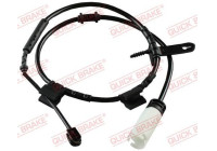 Warning contact, brake lining/pad wear