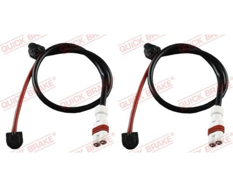 Warning contact, brake lining/pad wear