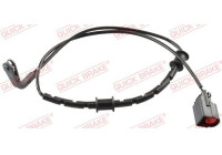 Warning contact, brake lining/pad wear