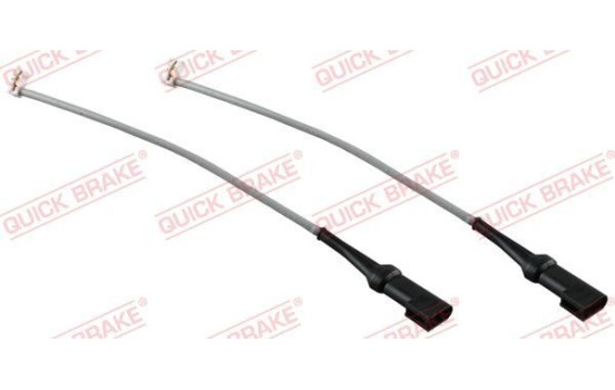 Warning contact, brake lining/pad wear