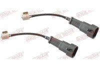 Warning contact, brake lining/pad wear