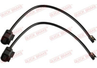 Warning contact, brake lining/pad wear