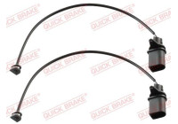 Warning contact, brake lining/pad wear