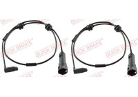 Warning contact, brake lining/pad wear