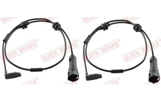 Warning contact, brake lining/pad wear