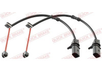 Warning contact, brake lining/pad wear