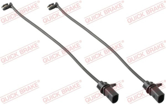 Warning contact, brake lining/pad wear