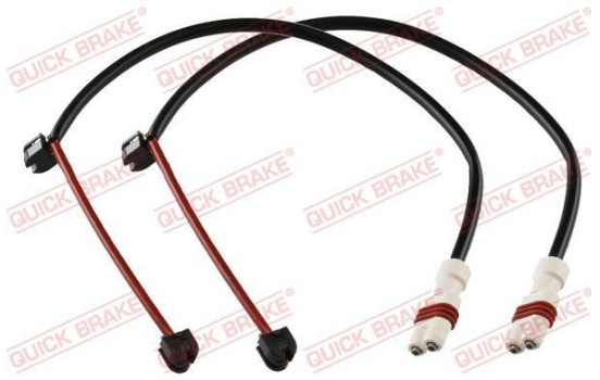 Warning contact, brake lining/pad wear