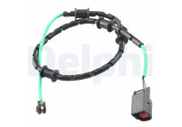 Warning contact, brake lining/pad wear